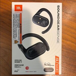 JBL Soundgear Sense Open-Ear Headphones in Black